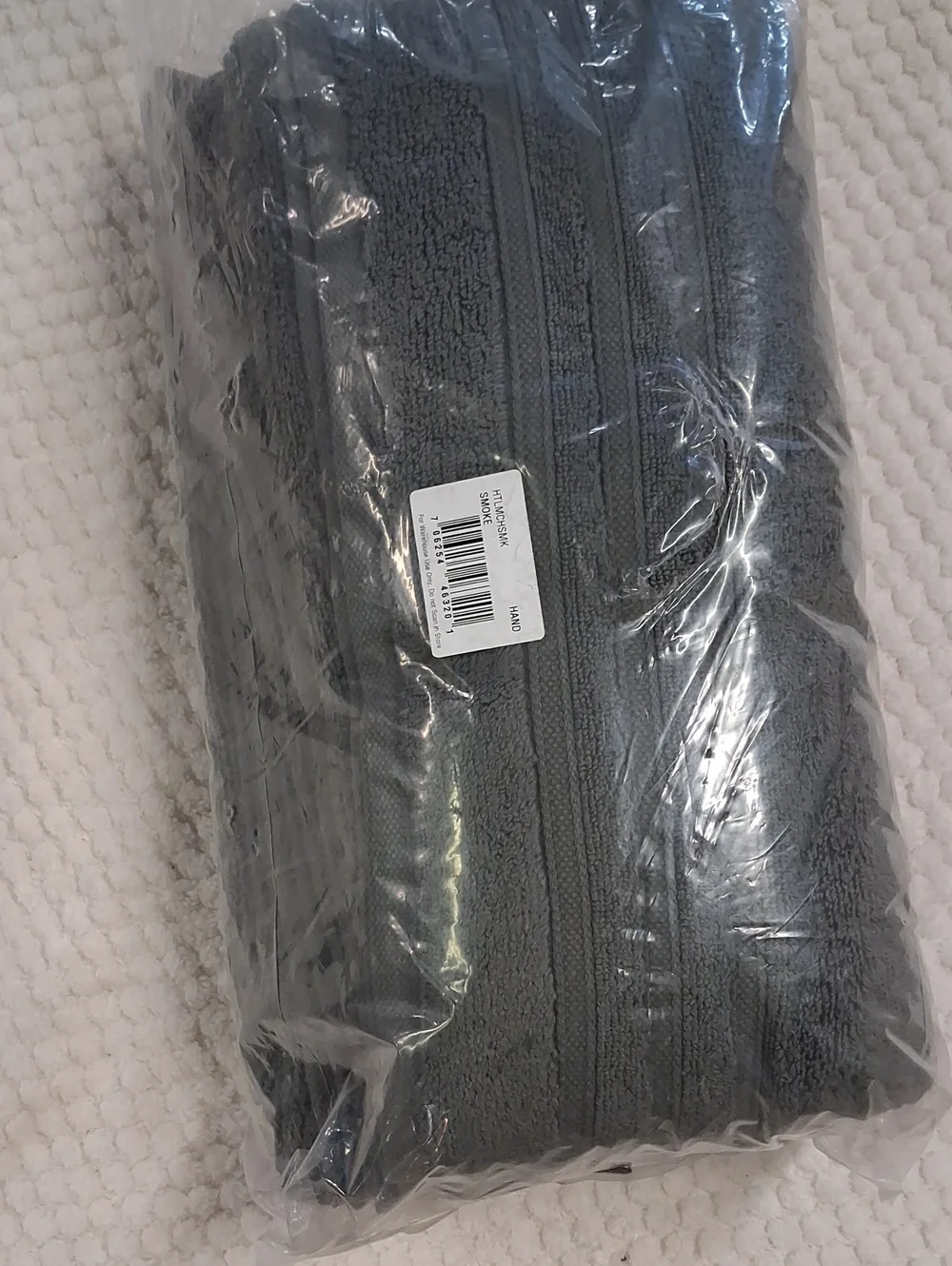 NWT 6 Pack Smoke Gray Hand Towels